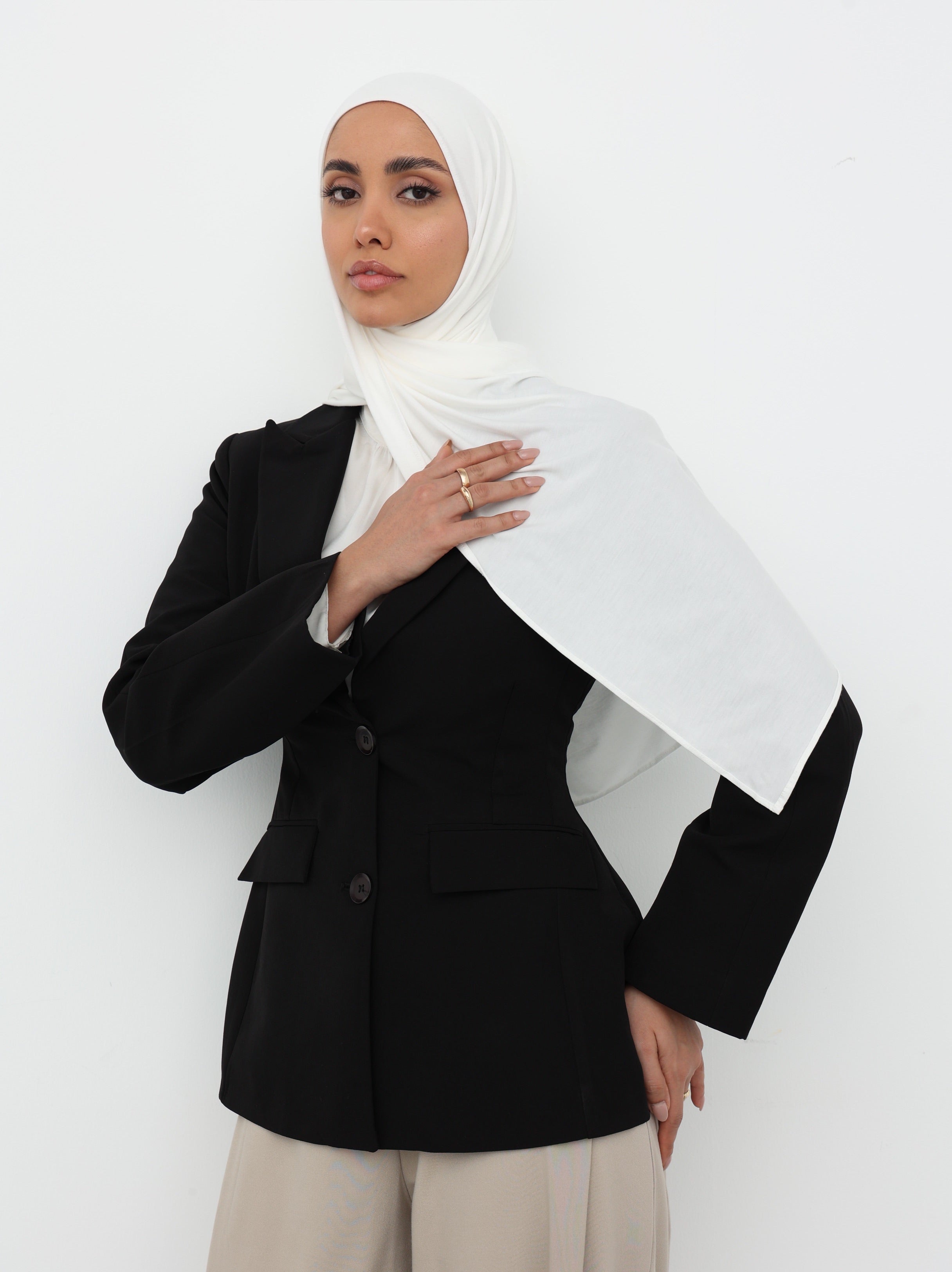 Jersey Hijab - Off-White