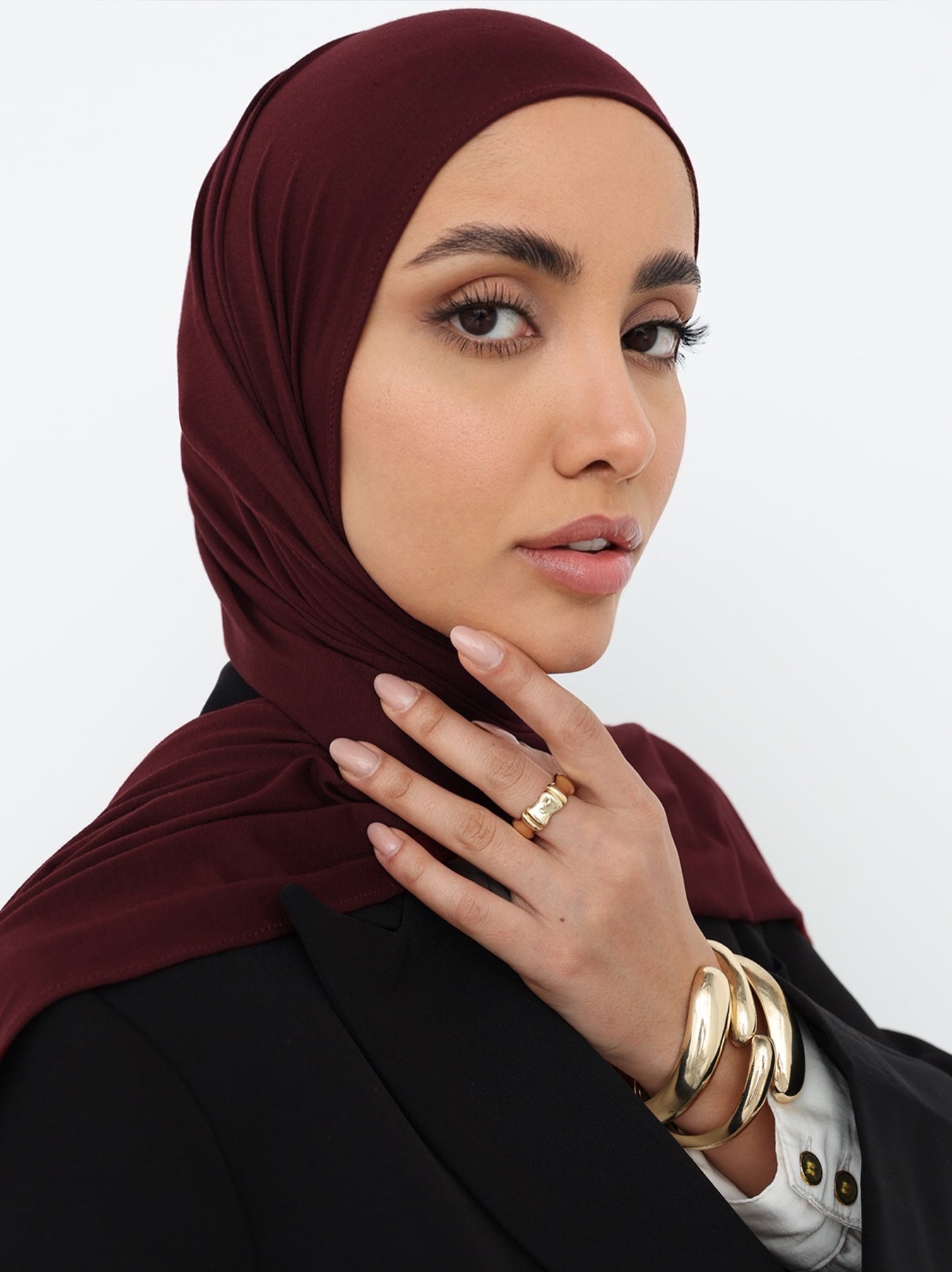 حجاب جرسيه - Berry