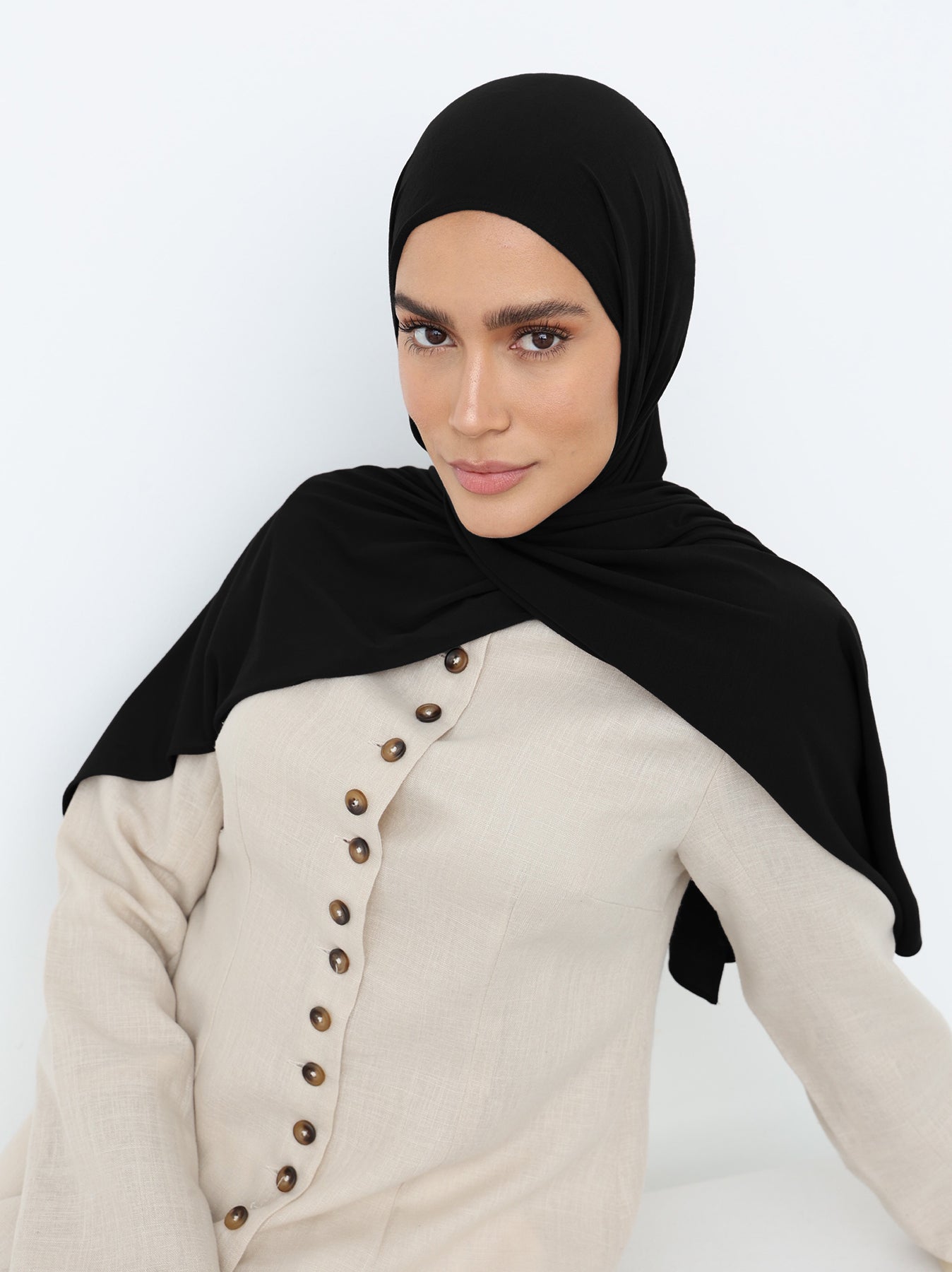 Jersey Hijab - Black