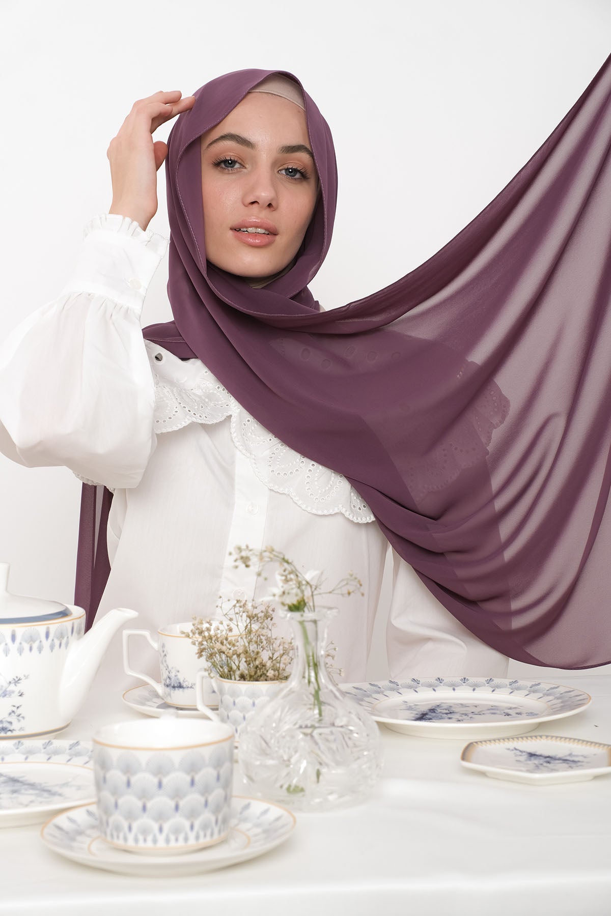 حجاب شيفون - wilight Lavender