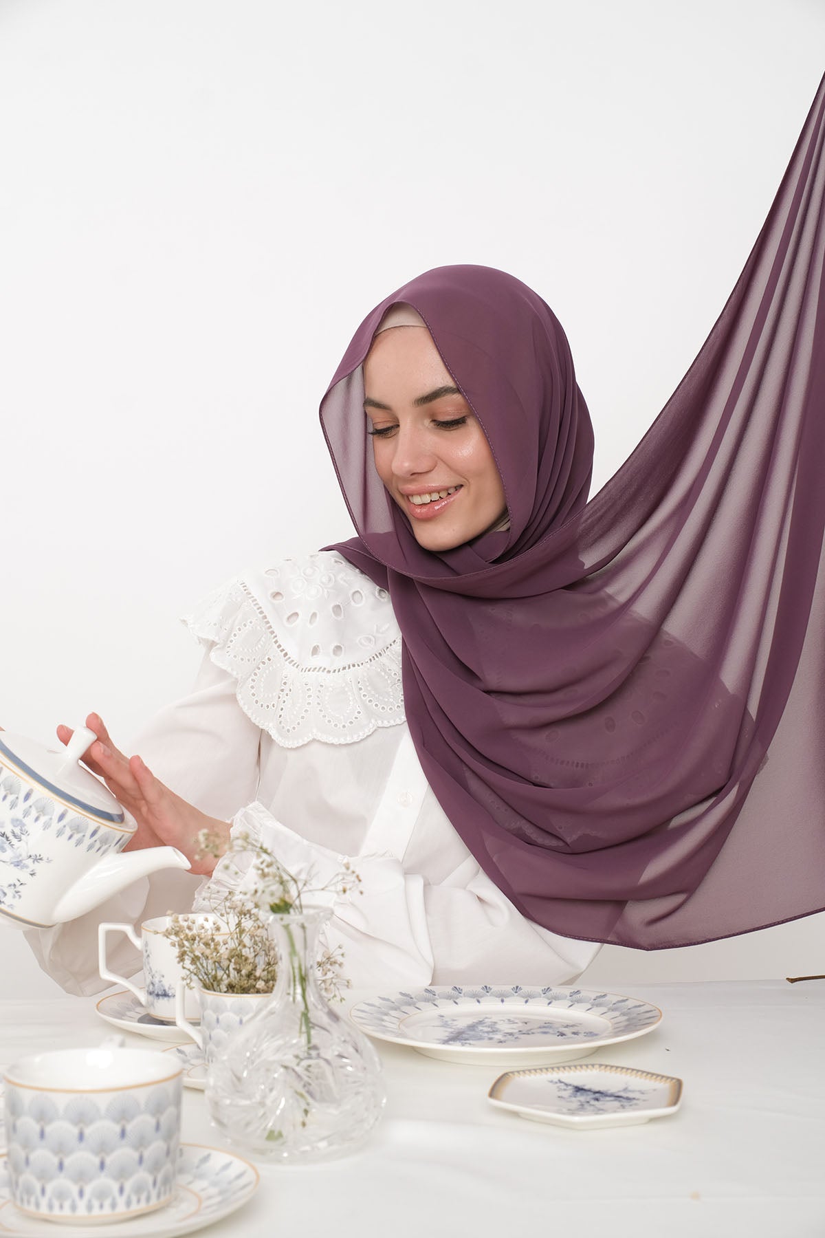 حجاب شيفون - wilight Lavender