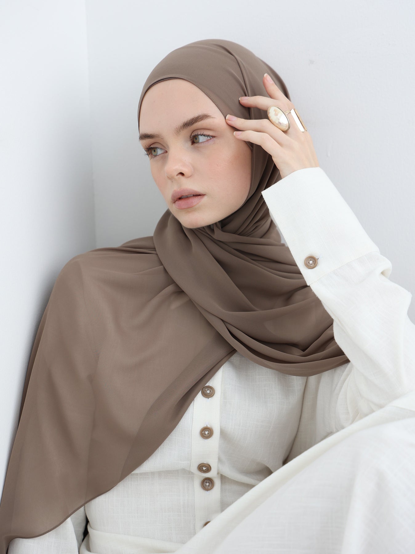حجاب شيفون - Wood