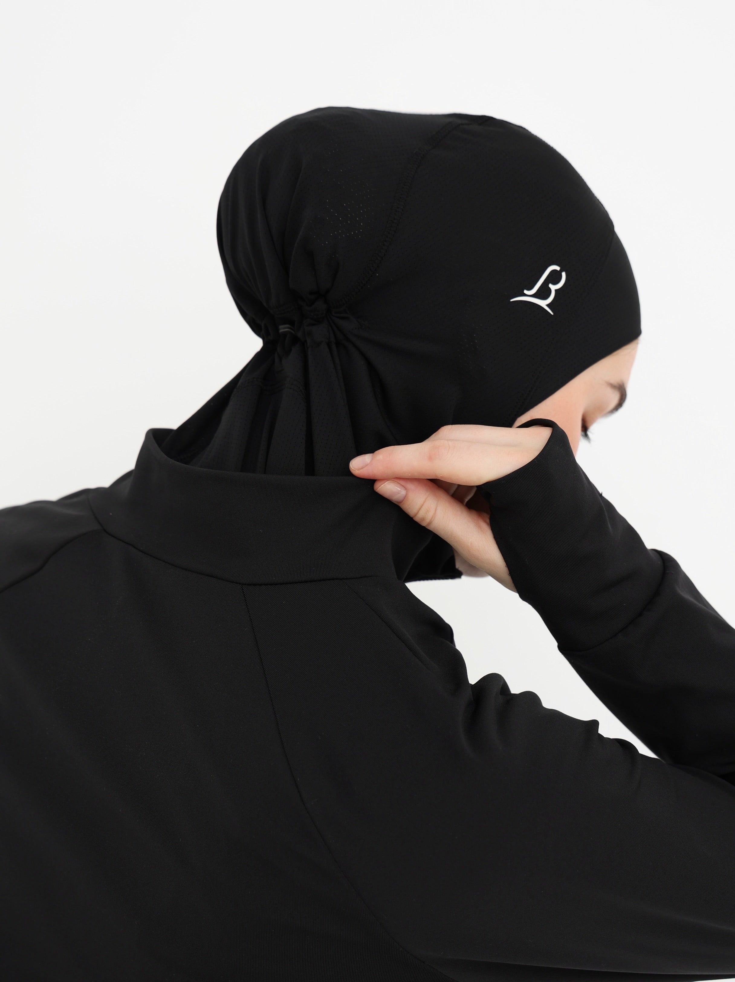 Sport Hijab-Black color