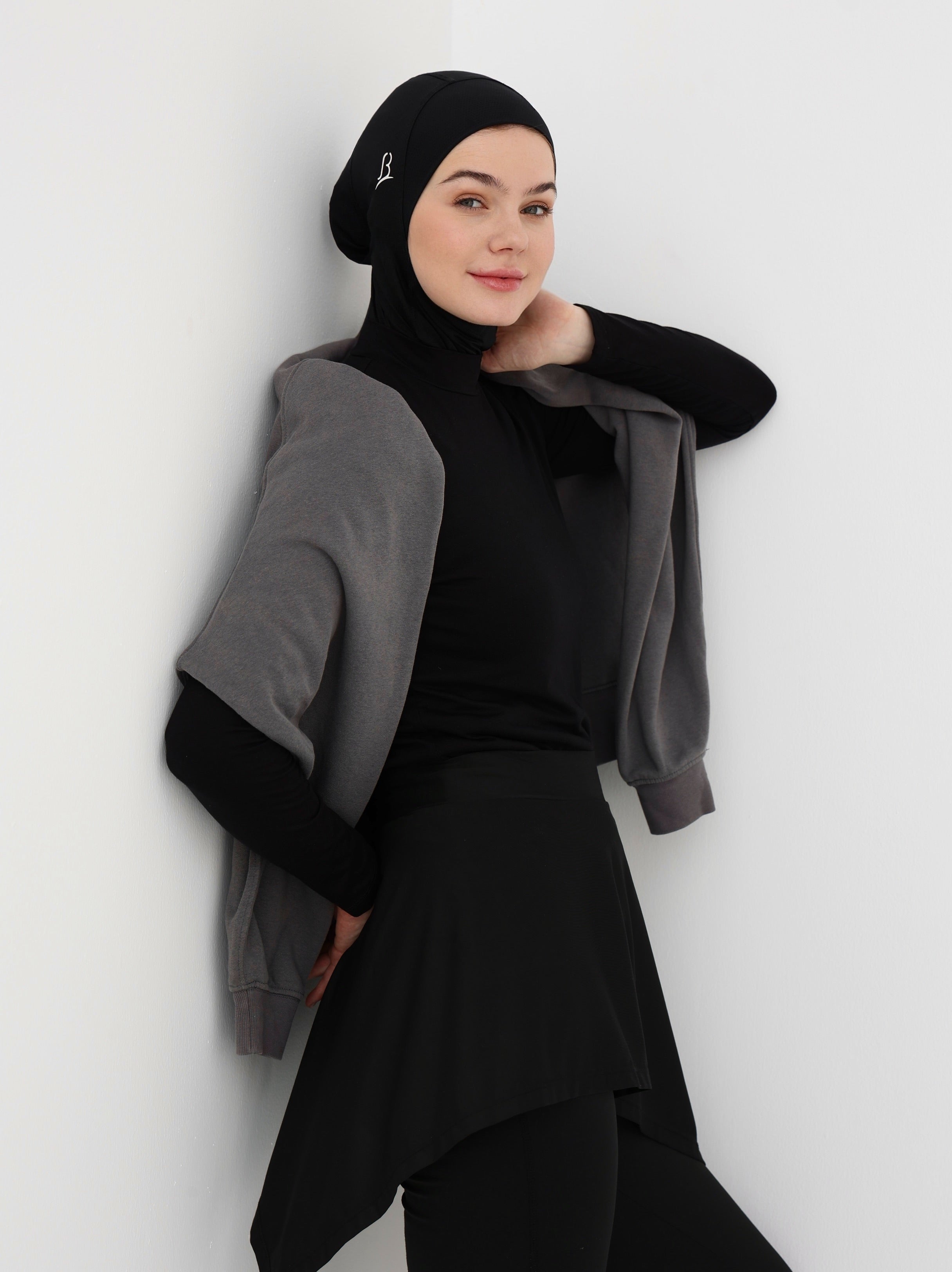 Sport Hijab-Black color