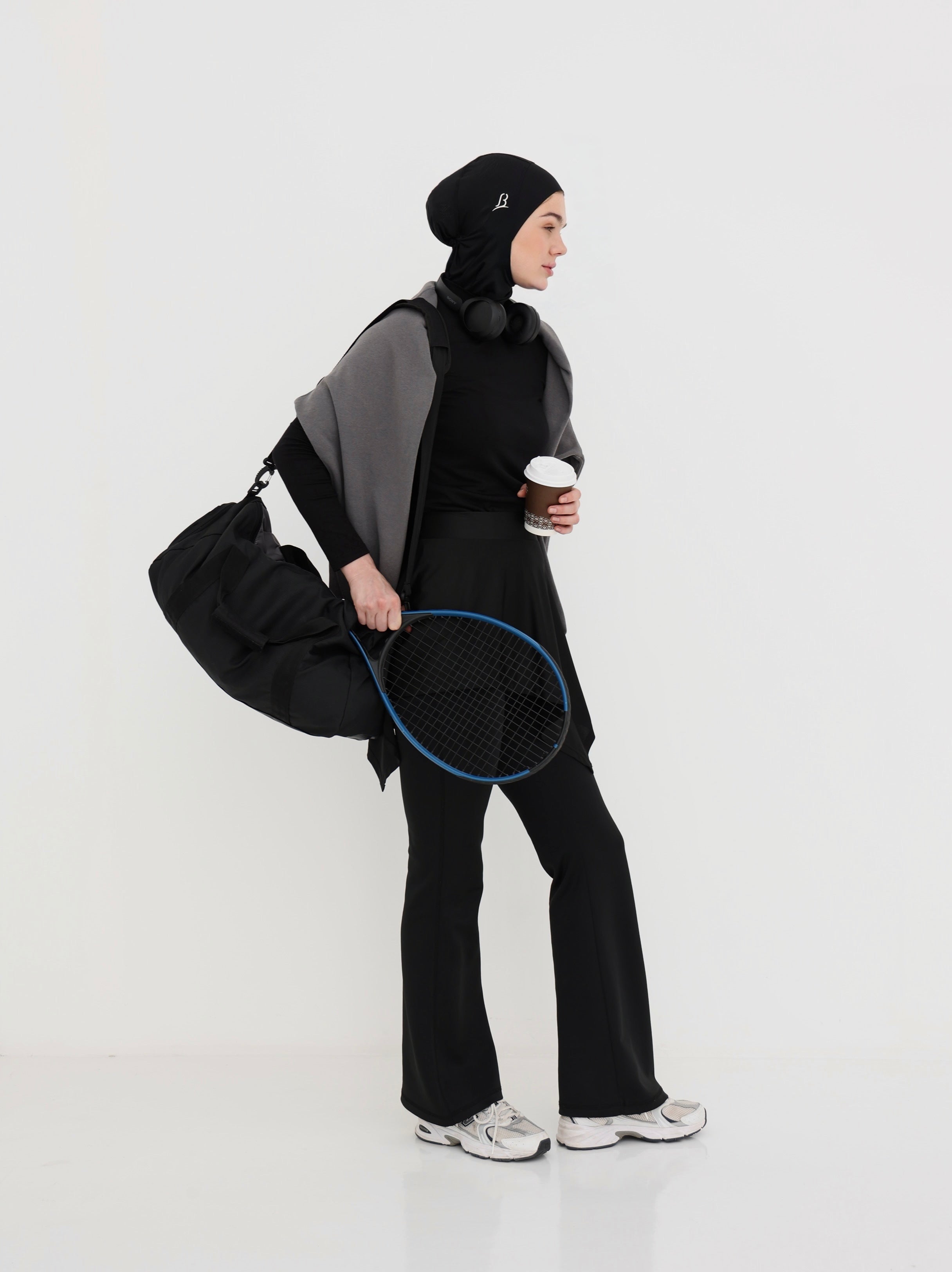 Sport Hijab-Black color