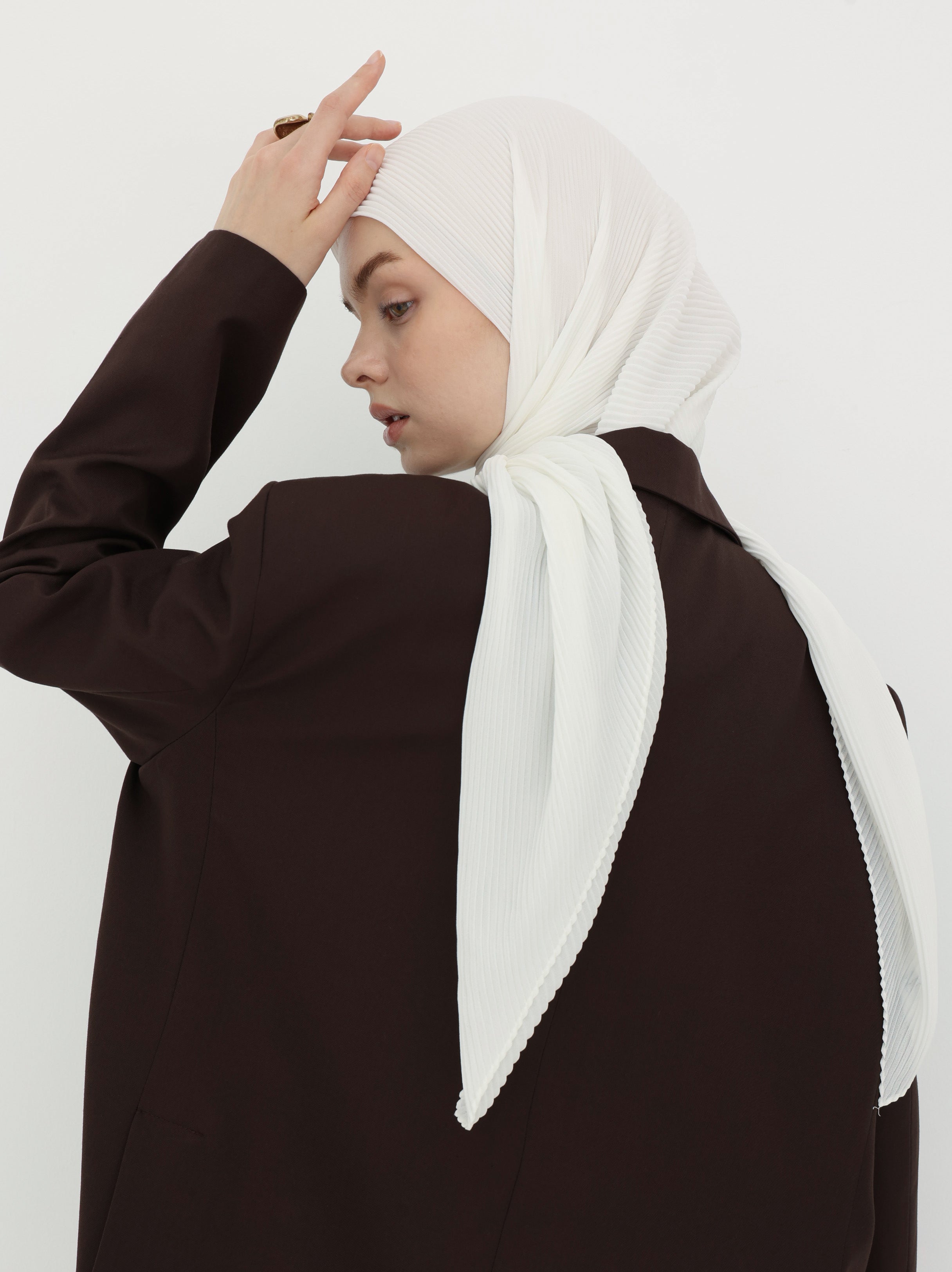شيفون بليسيه - Off-White