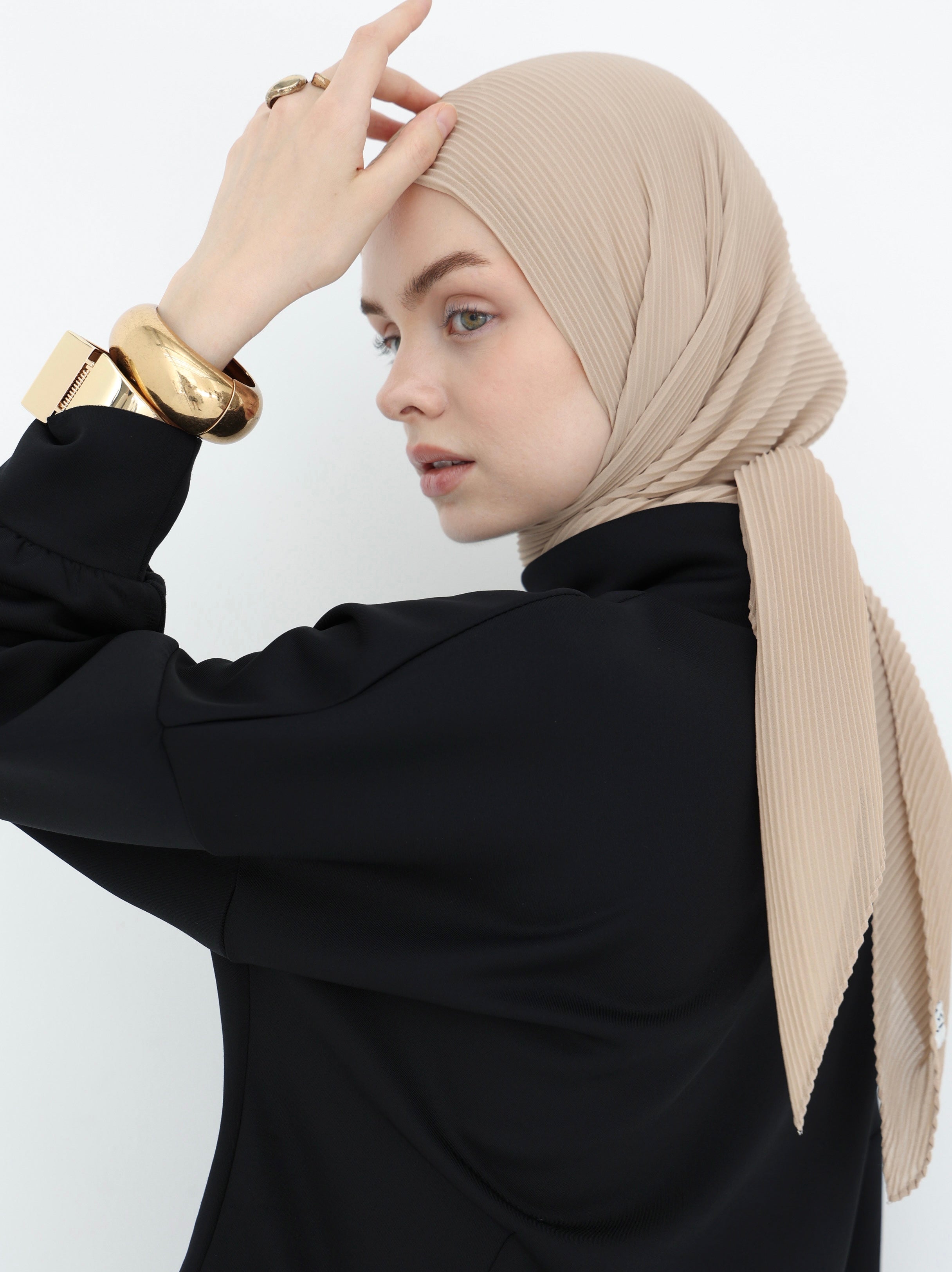Pleated Chiffon - Rodeo Dust