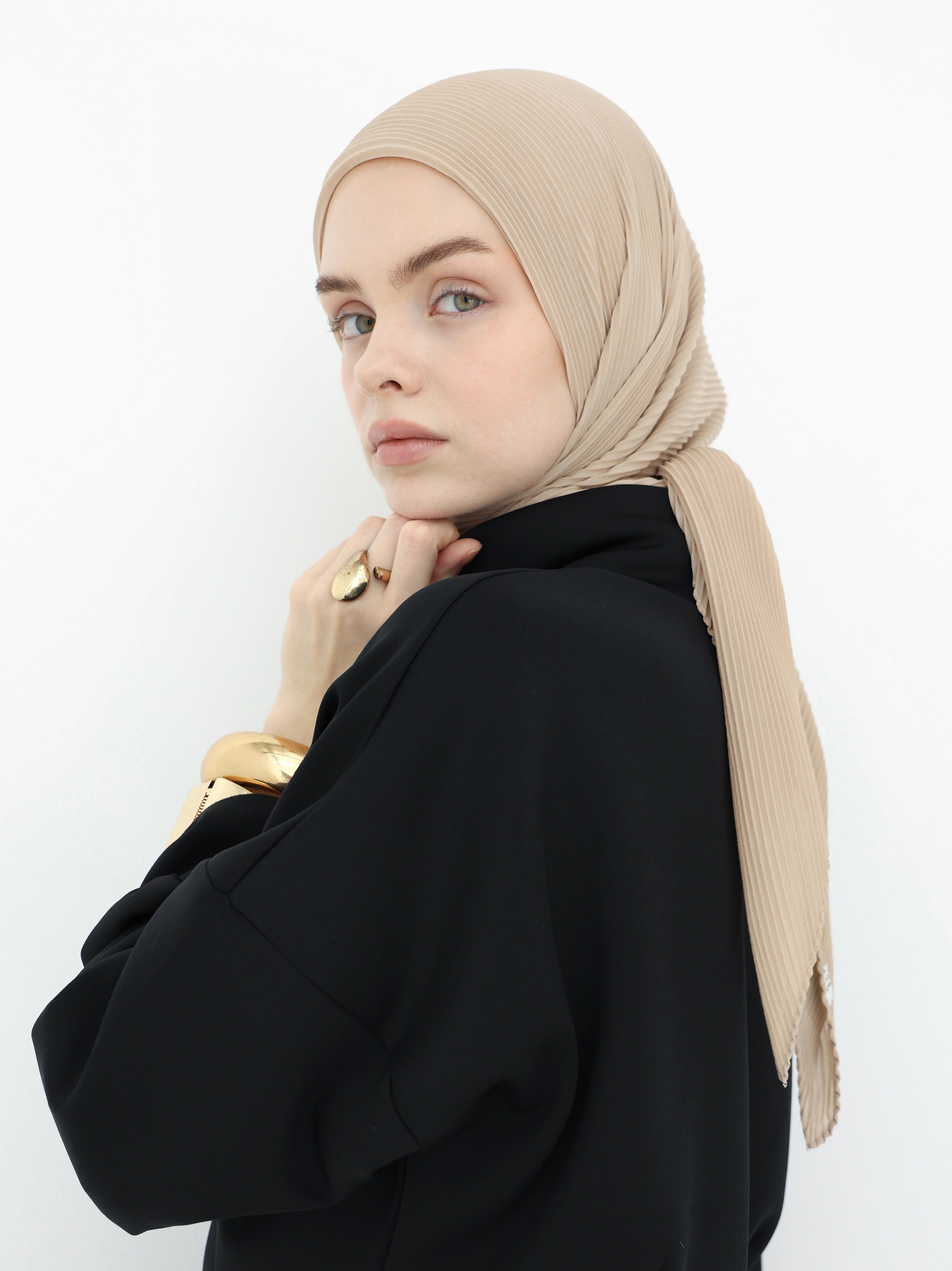 Pleated Chiffon - Rodeo Dust