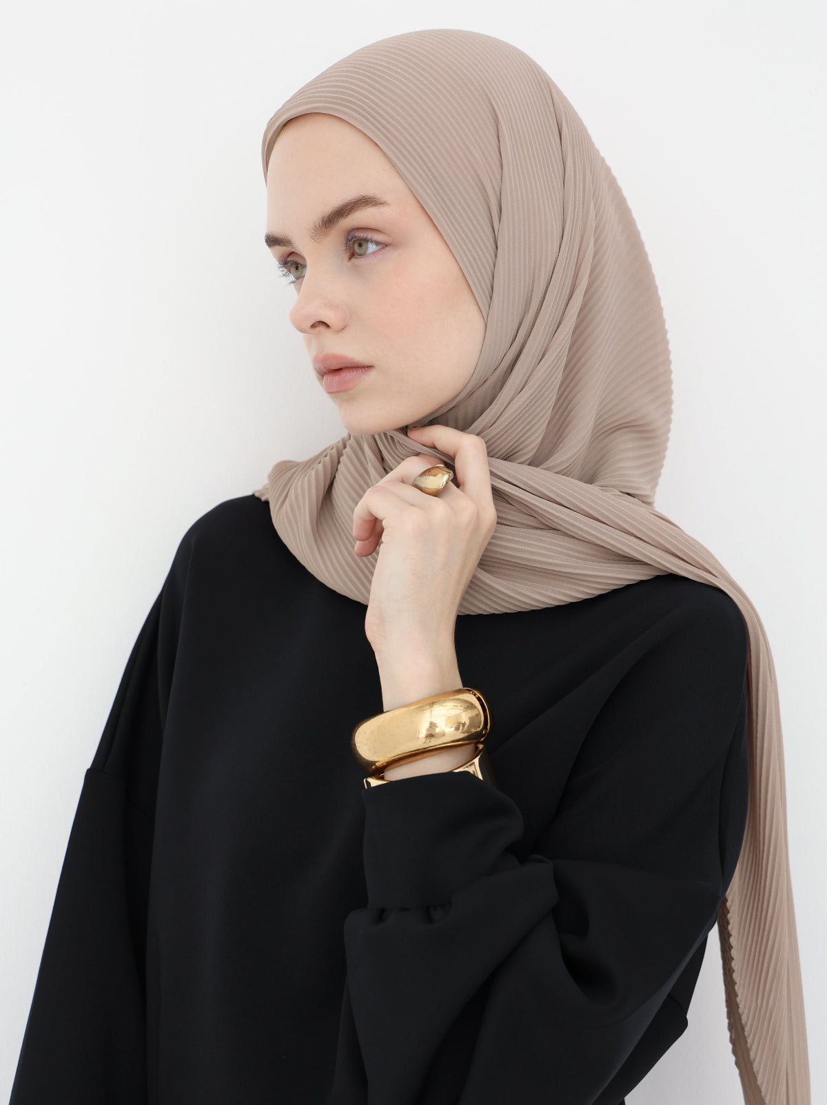 Pleated Chiffon - Mist