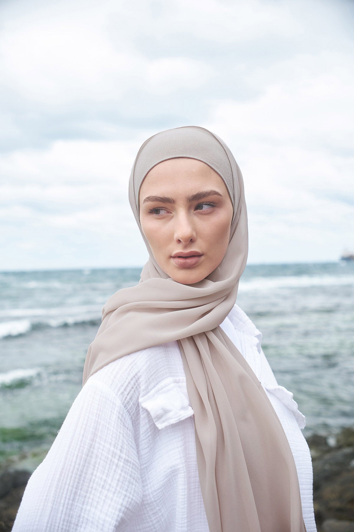 حجاب شيفون - Soft Amber