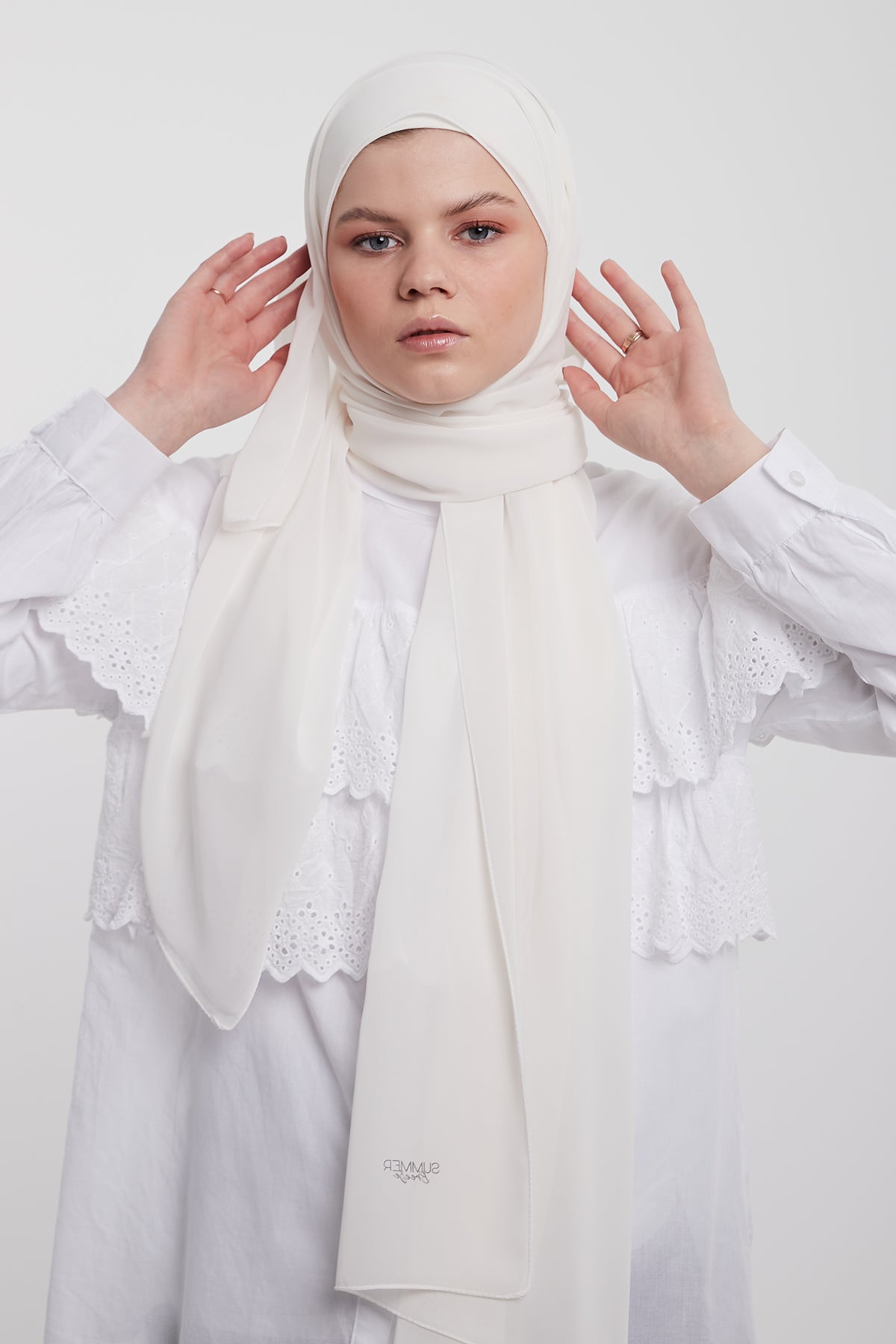 Chiffon Hijab - Off- White