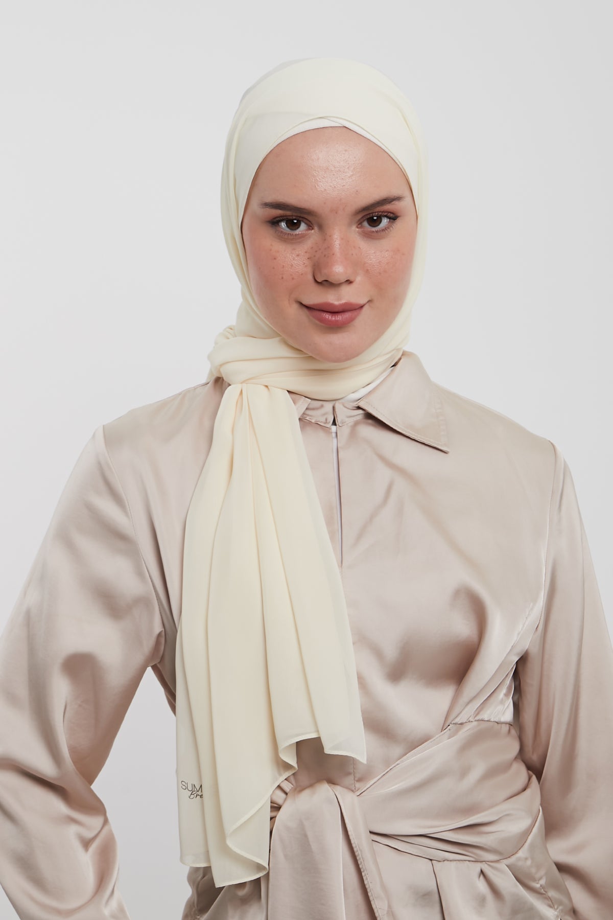 Chiffon Hijab - Antique White