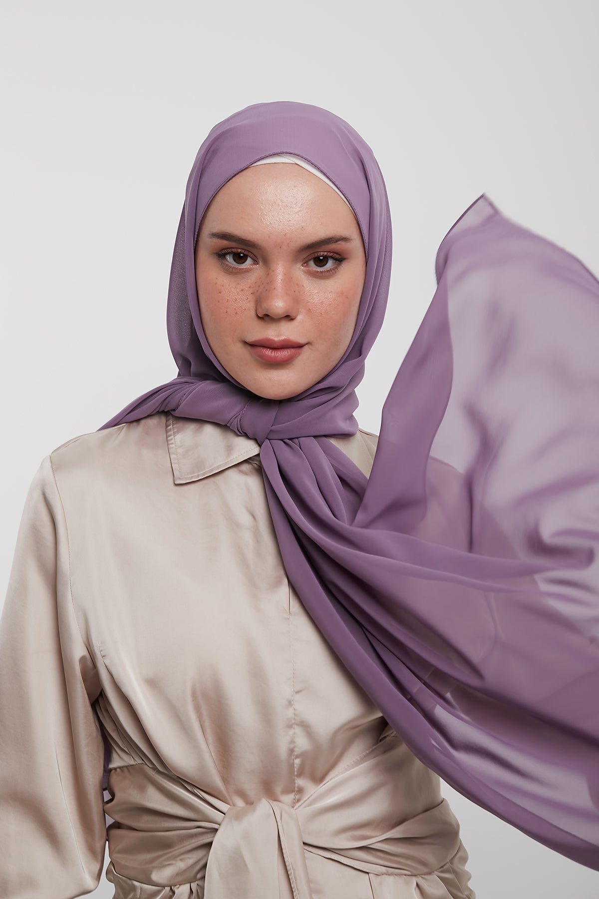 Chiffon Hijab - Reddish Magenta