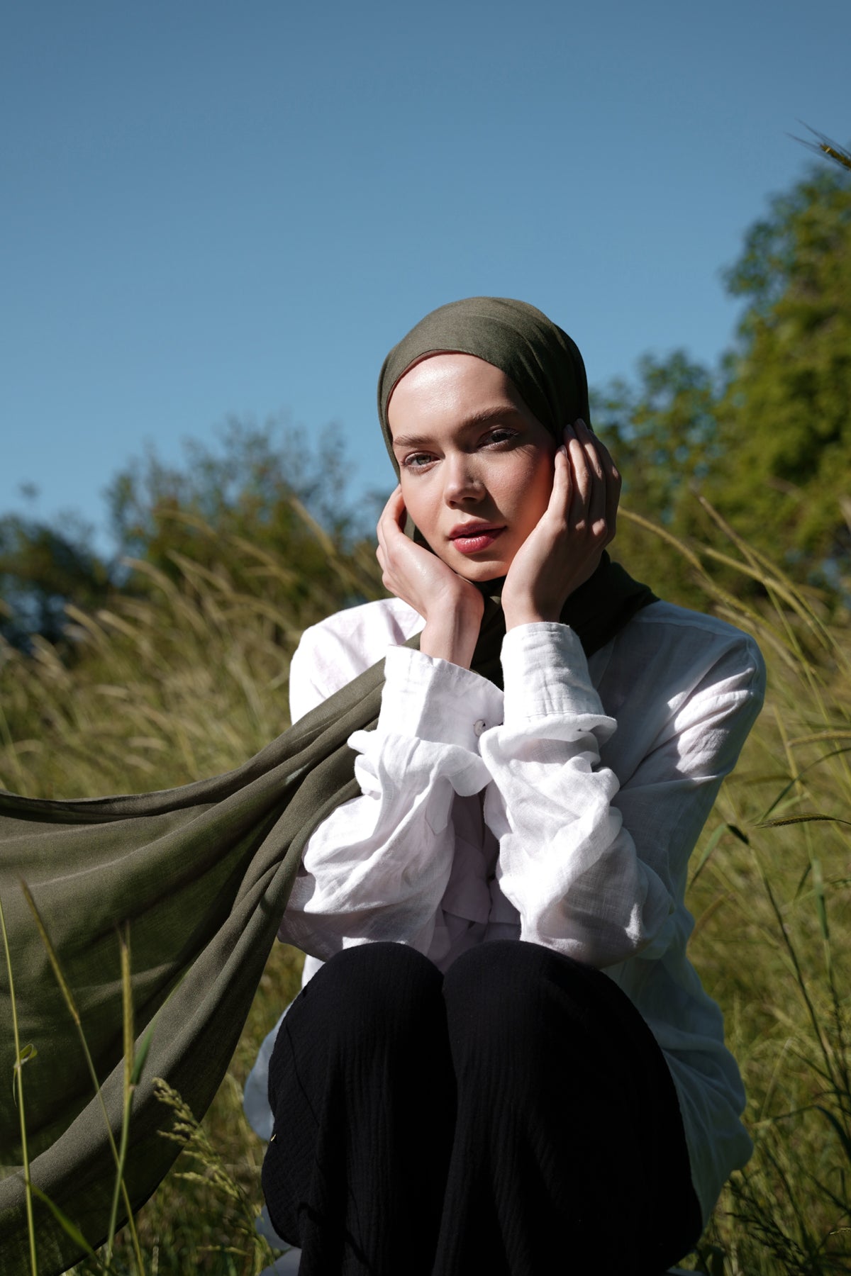Modal Hijab - Olive