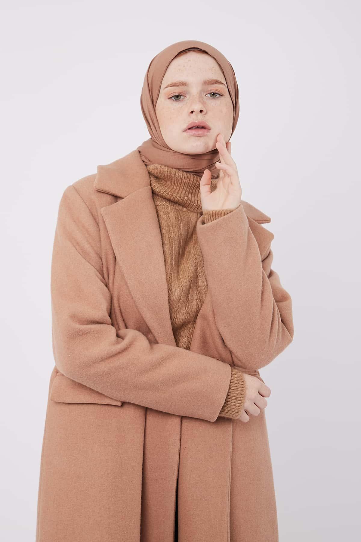 Double Breasted Boyfriend Coat French Beige